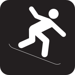 Icône neige loisir hiver snowboard à télécharger gratuitement