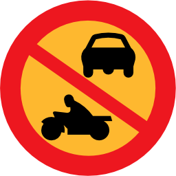 Icône rond interdit véhicule moteur voiture moto à télécharger gratuitement