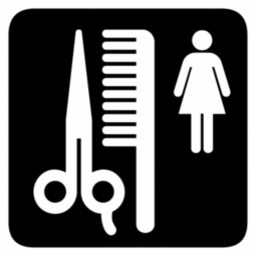 Icône ciseaux femme peigne à télécharger gratuitement