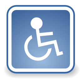 Icône fauteuil roulant handicapé à télécharger gratuitement