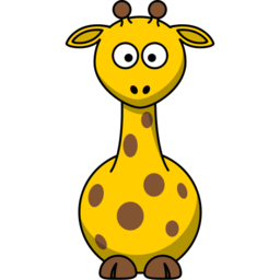 Icône jaune animal girafe à télécharger gratuitement