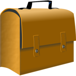 Icône marron valise cartable à télécharger gratuitement