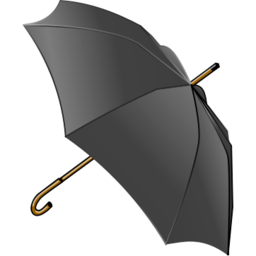 Icône noir parapluie à télécharger gratuitement
