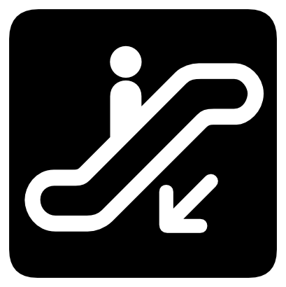 Icône flèche personne escalator à télécharger gratuitement