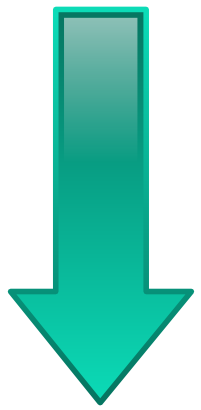 Icône flèche bas turquoise à télécharger gratuitement
