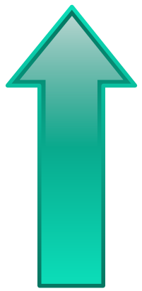 Icône flèche turquoise haut à télécharger gratuitement