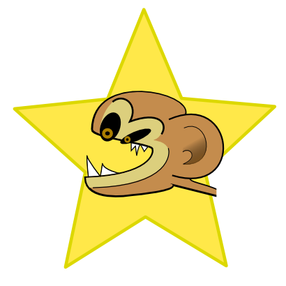 Icône singe étoile à télécharger gratuitement