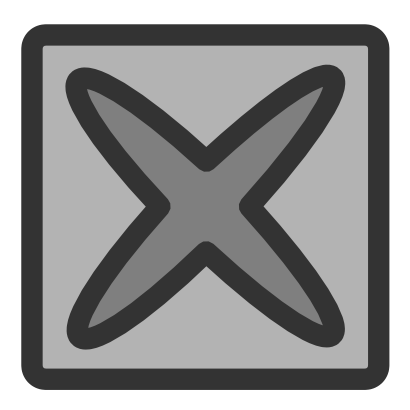 Icône gris croix rectangle à télécharger gratuitement
