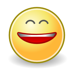 Icône visage smiley sourire rire à télécharger gratuitement