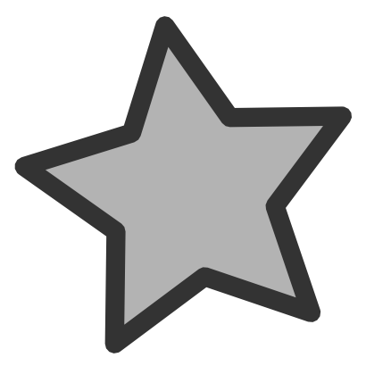 Icône gris étoile à télécharger gratuitement
