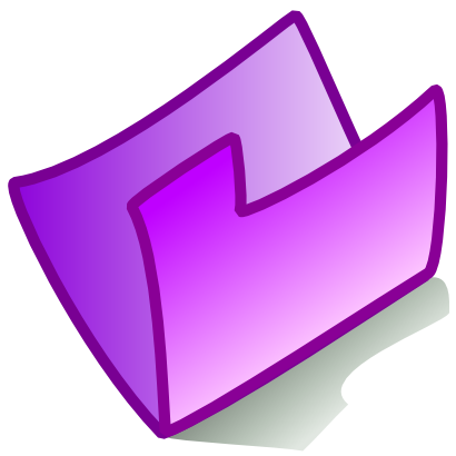 Icône violet dossier à télécharger gratuitement