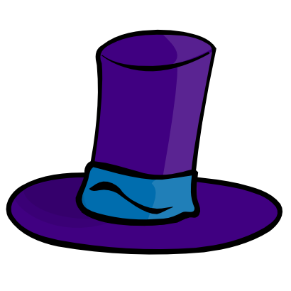 Icône violet chapeau vêtement à télécharger gratuitement