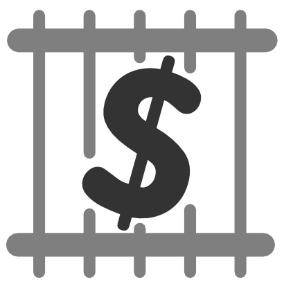 Icône dollar prison à télécharger gratuitement
