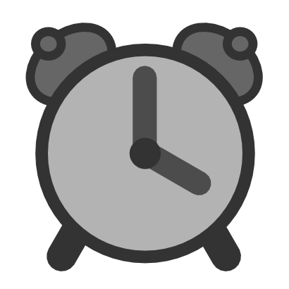 Icône gris horloge heure réveil à télécharger gratuitement