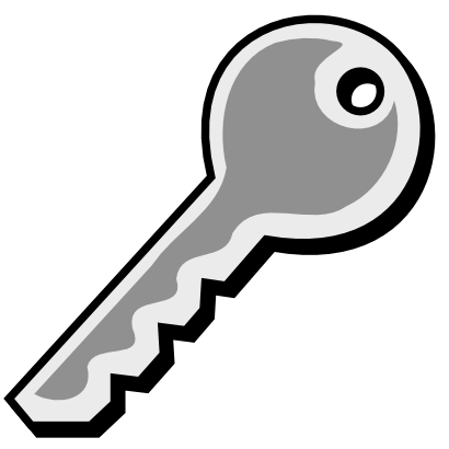Icône clé gris à télécharger gratuitement
