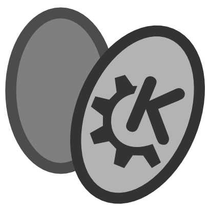 Icône gris ovale kde à télécharger gratuitement