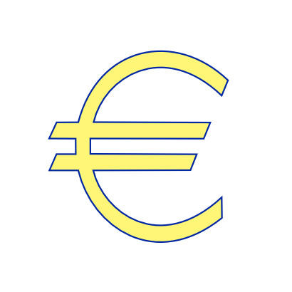 Icône symbole monnaie europe à télécharger gratuitement