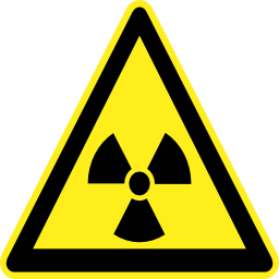 Icône pictogramme triangle radioactivité risque à télécharger gratuitement
