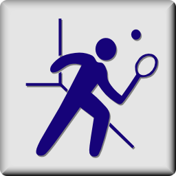 Icône sport squash raquette balle à télécharger gratuitement