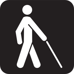 Icône handicapé aveugle canne à télécharger gratuitement