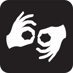 Icône main langage handicapé sourd signe à télécharger gratuitement