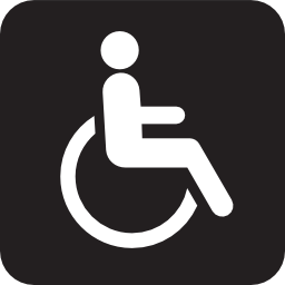 Icône fauteuil roulant handicapé à télécharger gratuitement