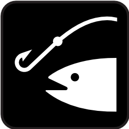 Icône poisson pêche hameçon à télécharger gratuitement