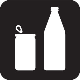Icône verre bouteille plastique canette à télécharger gratuitement