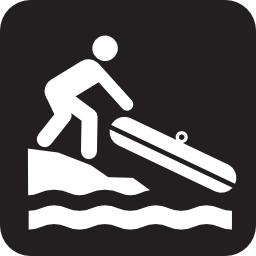 Icône loisir bateau canöé plage à télécharger gratuitement