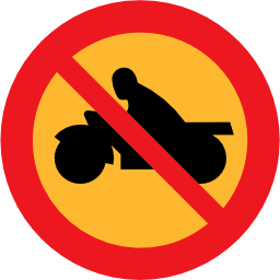 Icône rond interdit moto à télécharger gratuitement