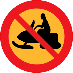 Icône rond interdit motoneige à télécharger gratuitement