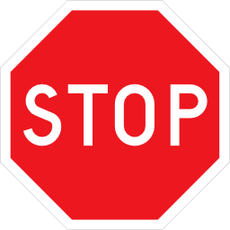 Icône rouge stop panneau à télécharger gratuitement