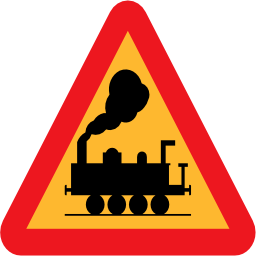 Icône triangle rail train à télécharger gratuitement