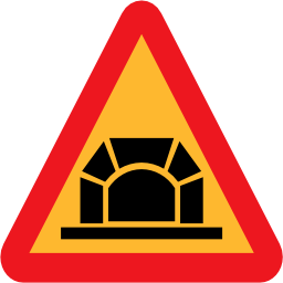 Icône triangle tunnel route à télécharger gratuitement