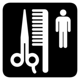 Icône ciseaux peigne cheveux personne à télécharger gratuitement