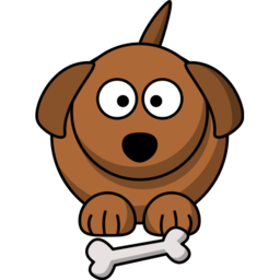 Icône animal marron chien os à télécharger gratuitement
