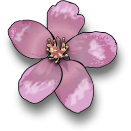 Icône violet pomme fleur à télécharger gratuitement