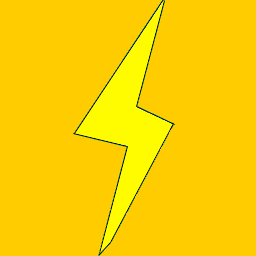 Icône jaune éclair puissance à télécharger gratuitement