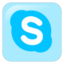 Icône téléphone réseau social skype à télécharger gratuitement