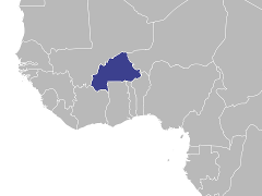 Icône carte afrique pays burkina-faso à télécharger gratuitement
