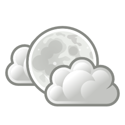 Icône météo nuage lune nuit à télécharger gratuitement