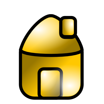 Icône jaune maison à télécharger gratuitement