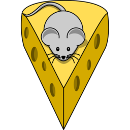 Icône jaune souris gris animal fromage à télécharger gratuitement
