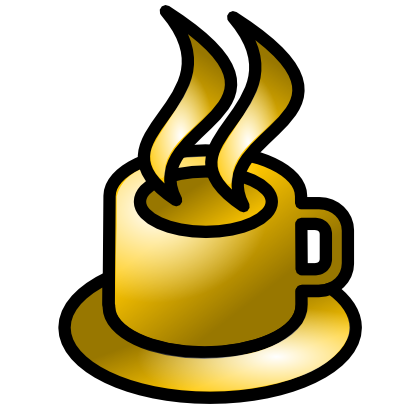 Icône jaune tasse café à télécharger gratuitement