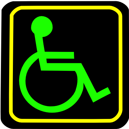 Icône fauteuil handicapé à télécharger gratuitement