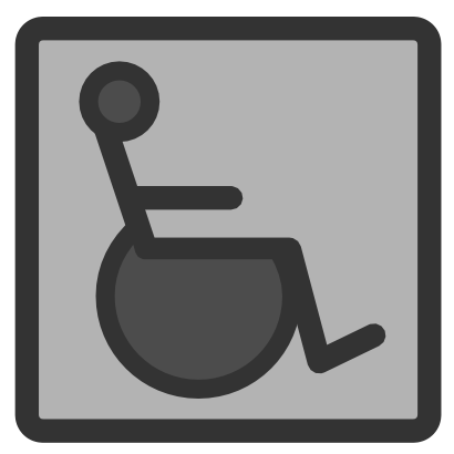 Icône fauteuil handicapé à télécharger gratuitement