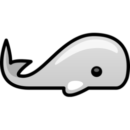 Icône gris animal baleine à télécharger gratuitement
