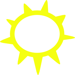Icône jaune soleil à télécharger gratuitement