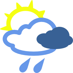 Icône soleil météo nuage pluie à télécharger gratuitement