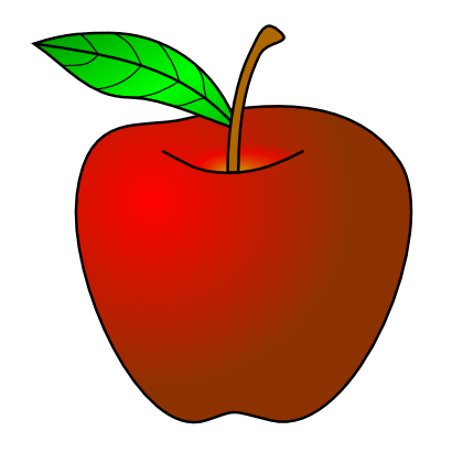 Icône feuille rouge pomme aliment fruit à télécharger gratuitement